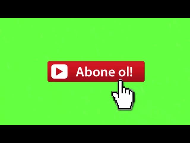 Abone ol butonu green screen