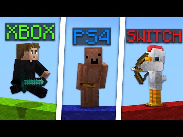 BEST Minecraft Xbox vs PS4 vs Switch Player