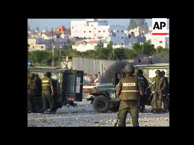 Israel/West Bank - Violent clashes