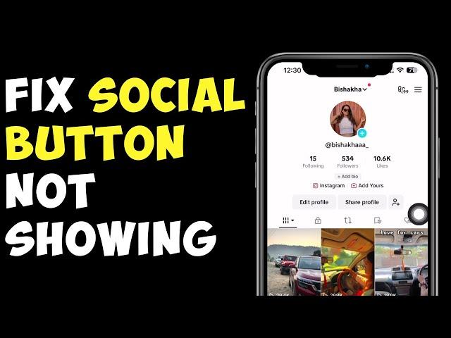 How To Fix Social Button Not Showing In TikTok | Can’t Link Instagram and YouTube On TikTok