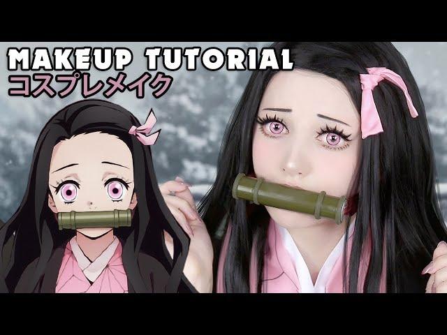  Nezuko Cosplay Makeup Tutorial Demon Slayer 鬼滅の刃   コスプレメイク 