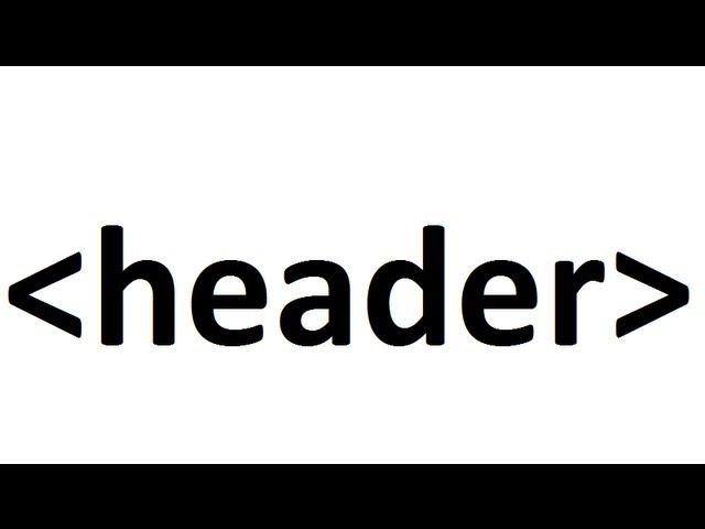 Learn HTML code: header tag