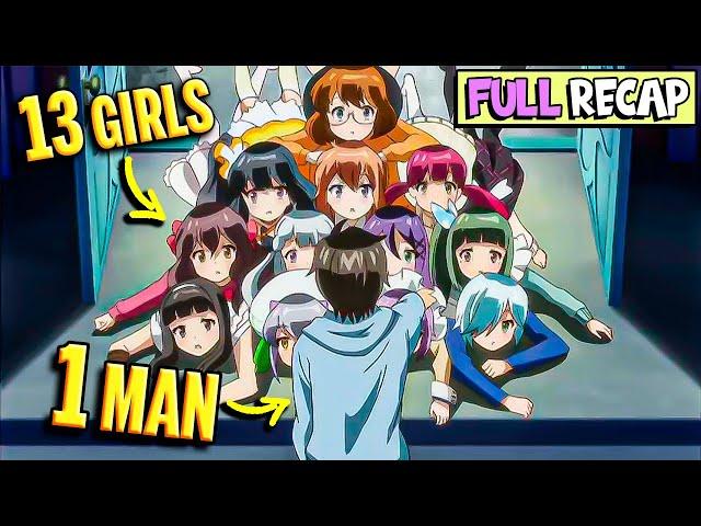 Rizz Guy Get a Harem of 13 Naughty Girls He Lives With Kanojo Ga Flag Anime Full Recap