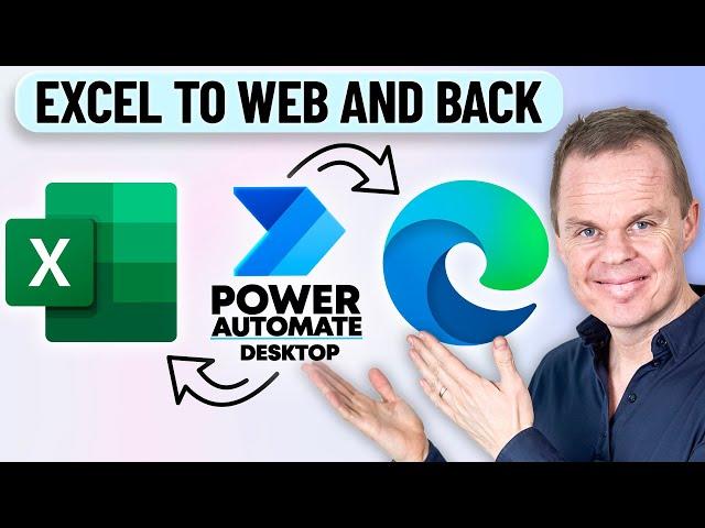 Power Automate Desktop: Read Excel and Web Search - Beginners Tutorial