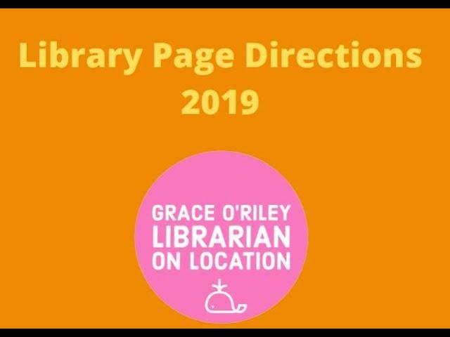 Library Page directions