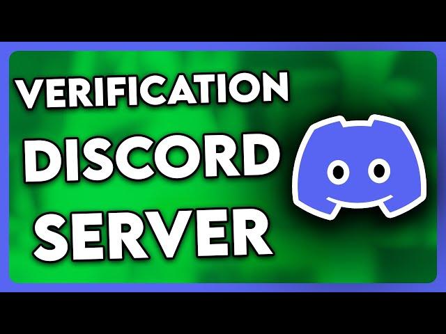 How to Add Verification to Discord Server (2024)