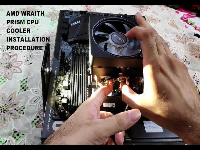 How to Install AMD Wraith Prism RGB CPU Cooler [ Ryzen 3700x ] Beginner Friendly