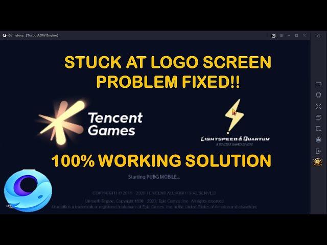 PUBG Mobile Logo Interface Stuck Problem Solved | 100 % Working Solution | RDIam