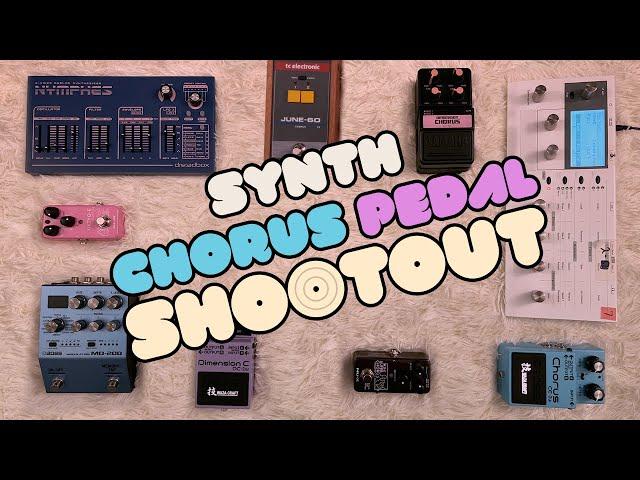 Guitar Pedals With Synths: Chorus Pedal Shootout