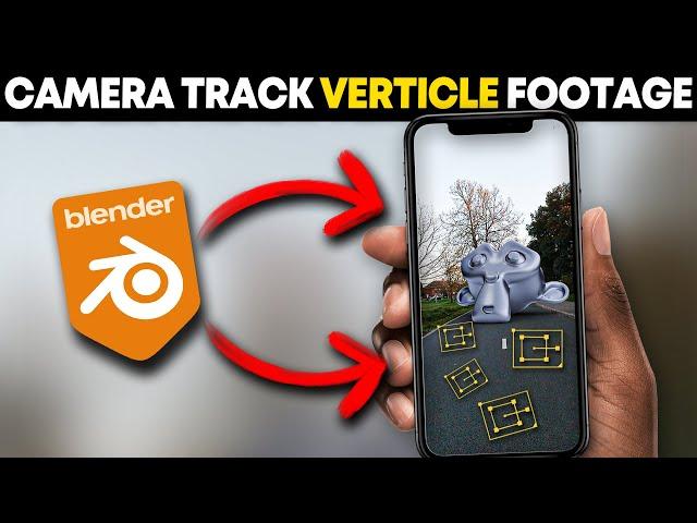 How To 3d Motion Track Verticle IPHONE Footage In Blender