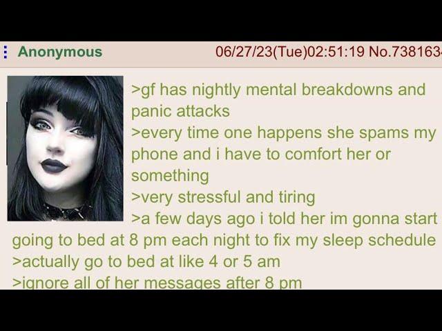 Mentally Unstable Goth GF - 4Chan Greentext Stories