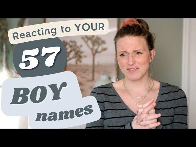 Reacting to your unique baby boy names from Instagram!