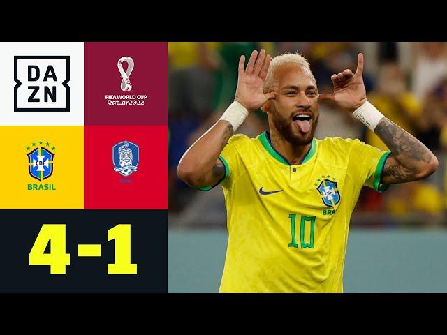 Samba! Neymar und Co. tanzen ins Viertelfinale: Brasilien - Südkorea 4:1 | WM 2022 | DAZN Highlights