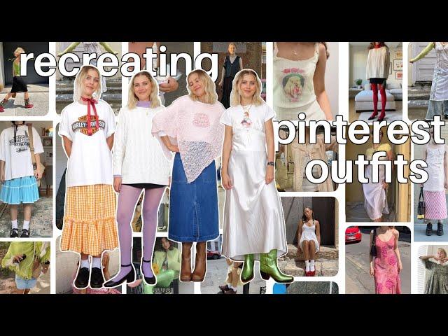 recreating trendy pinterest outfits BUT with clothes I already own!