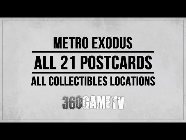 Metro Exodus All Postcard Collectibles Locations Guide - Old world pictures Trophy / Achievement