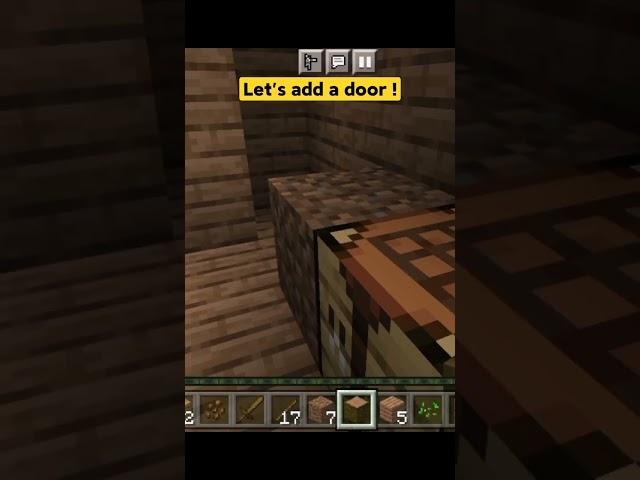 Let's add a door Minecraft moment! Minecraft sea house #shorts #minecraft #minecraftdaily