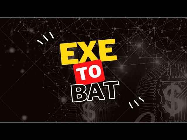 How to Reversing Engineering (EXE to Bat)