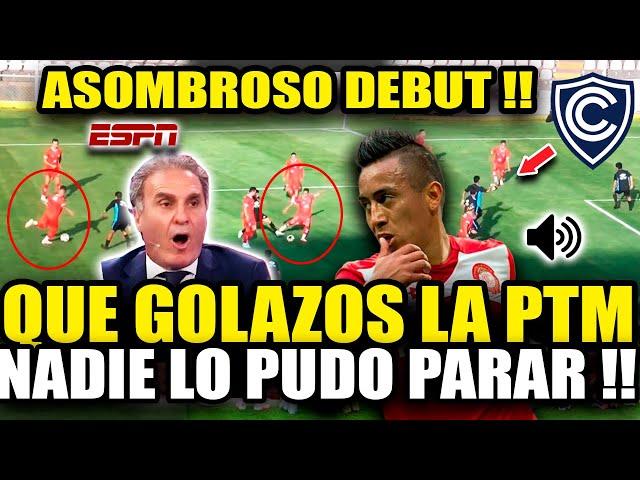 BRUTAL! CHRISTIAN CUEVA DESLUMBRÓ CON DOBLETE PARA GOLAZOS CON CIENCIANO EN SU DEBUT OFICIAL