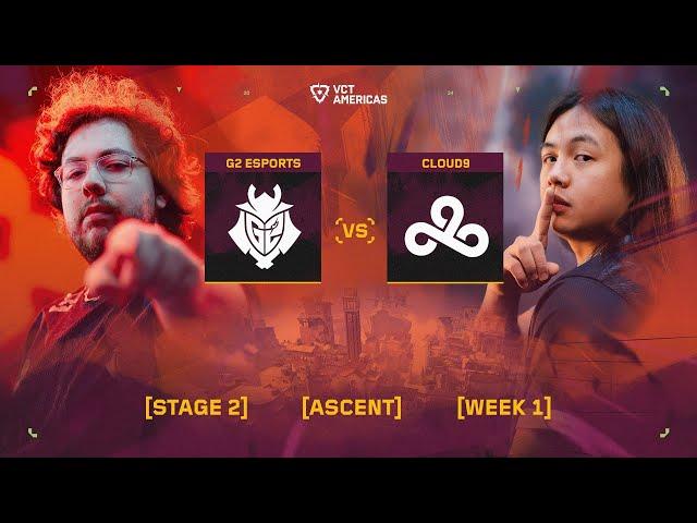 G2 Esports vs Cloud9 - VCT Americas Stage 2 - W1D3 - Map 1