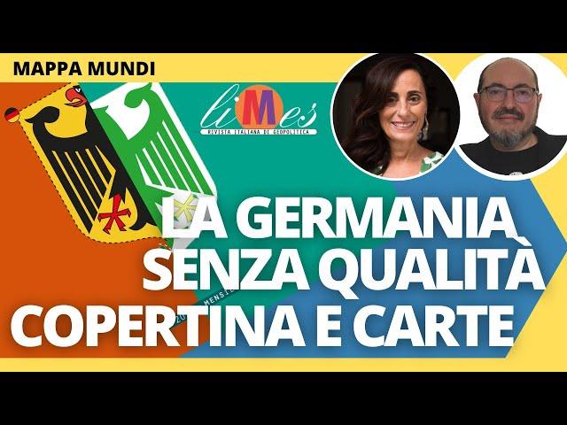 La Germania senza qualità, la copertina e le carte di Laura Canali