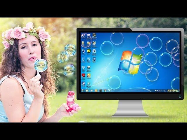 How to apply bubbles screen saver in pc/laptop