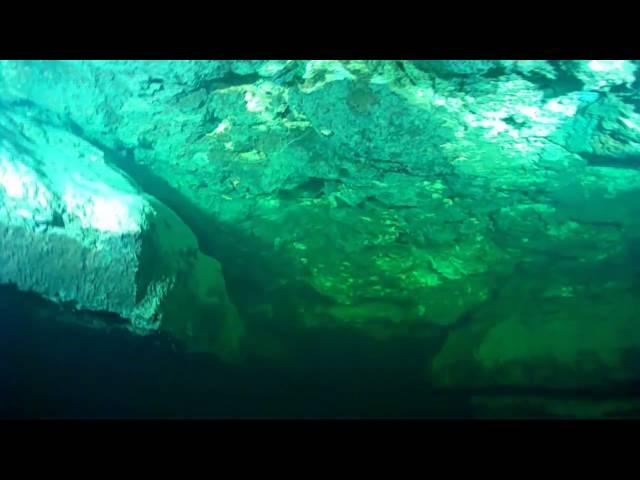 Žalsvasis šaltinis/Greenish spring cave diving, Pasvalys, Lithuania