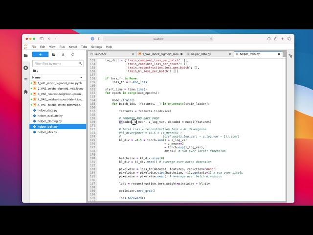 L17.5 A Variational Autoencoder for Handwritten Digits in PyTorch -- Code Example