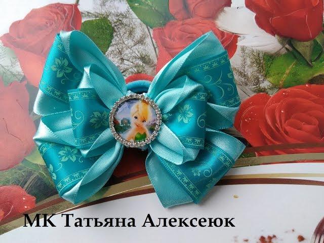 Красивые бантики из атласных лент. МК Канзаши / Beautiful bows of satin ribbons