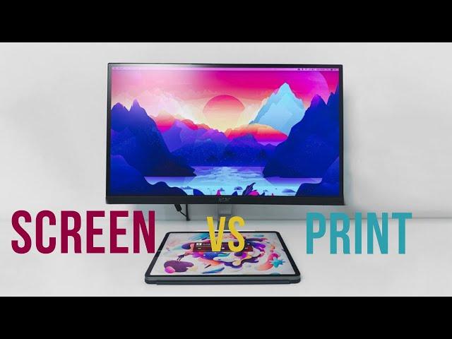 Why don't printed colors match what I see on the screen ? (5 things to consider)