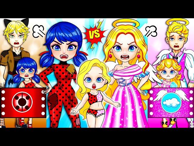 Rich Mom vs Poor Mom - Disney Princess Dress To Impress | Best DIY Paper Dolls Fashion