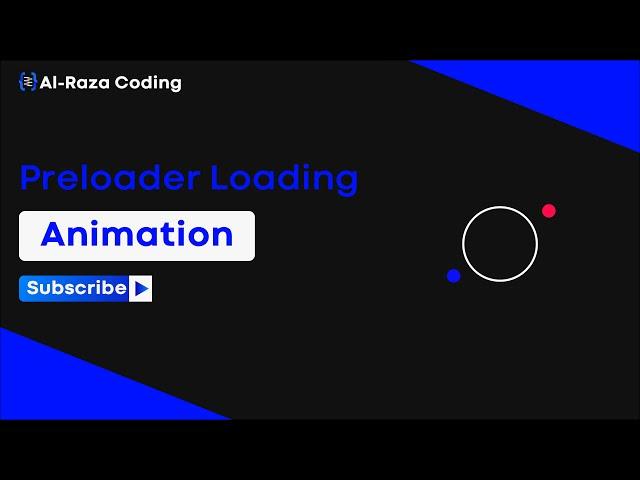 Second Page Loading Effect Design Html5 CSS3 Al Raza Coding