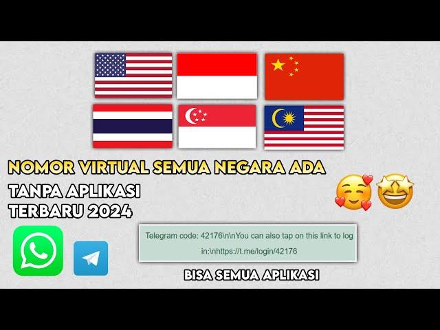 Cara Buat Nomor Virtual Semua Negara - Indo US Malay Terbaru 2024