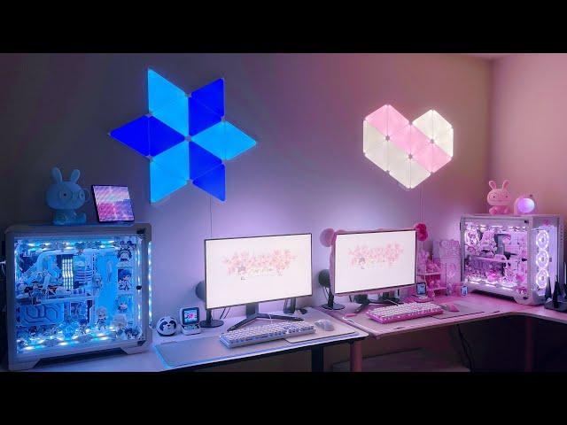 Enruiunni's Gaming Setup! (Kawaii Pink & Blue Dollhouse PC)