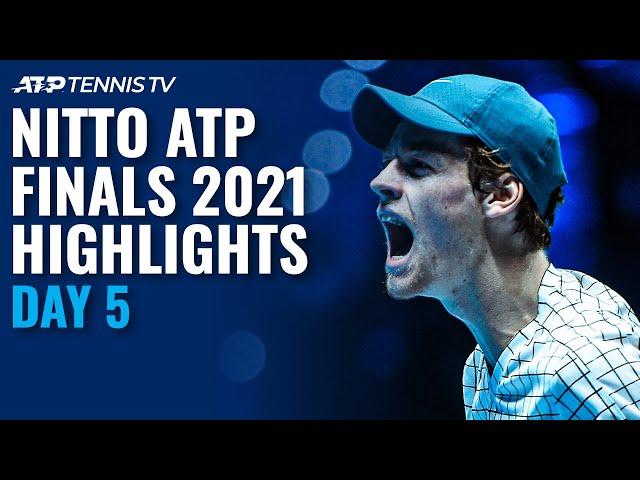 Medvedev Battles Sinner; Zverev Faces Hurkacz | Nitto ATP Finals 2021 Highlights Day 5