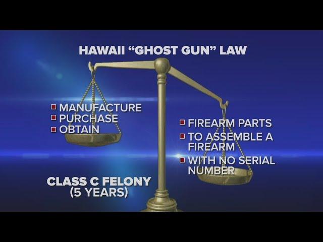 New 'ghost gun' law aims to keep illegal weapons off Hawaii streets