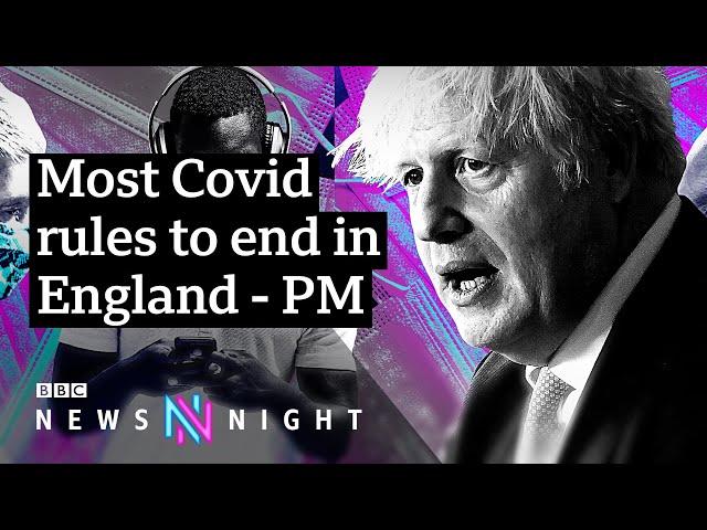 Coronavirus: Covid rules to end, but with cases rising is it the right time? - BBC Newsnight