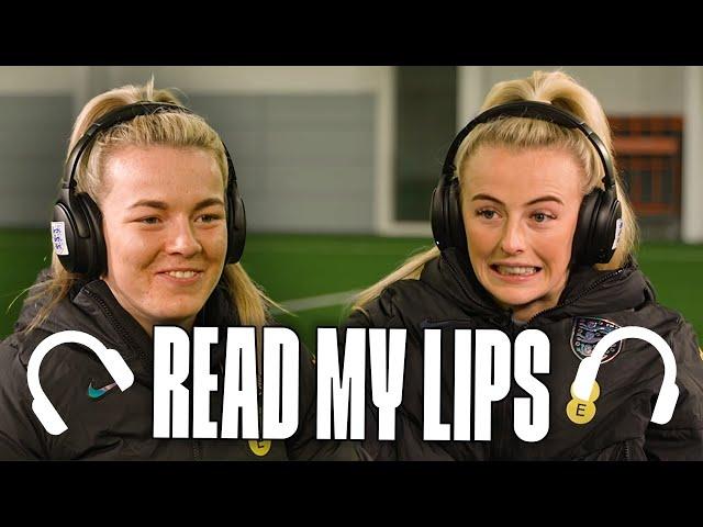 "Slid Knee? Knee Slide?"  | Lauren Hemp & Chloe Kelly Take On The Read My Lips Challenge | England