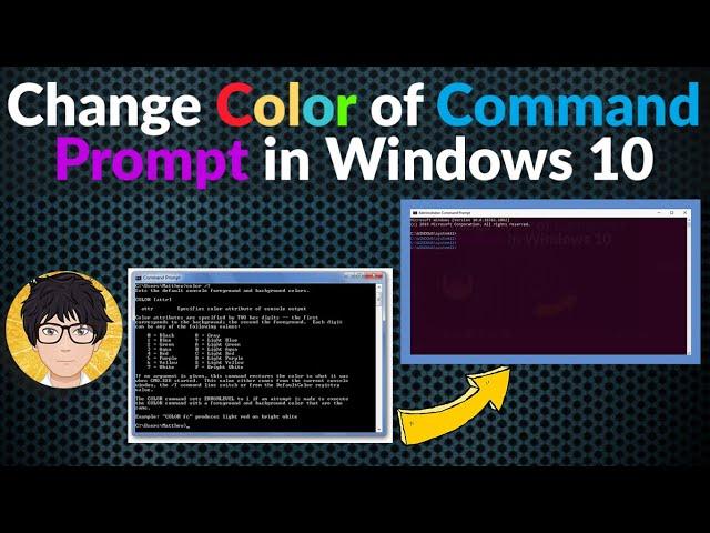 Change Color of command prompt in Windows 10 | How to  ️