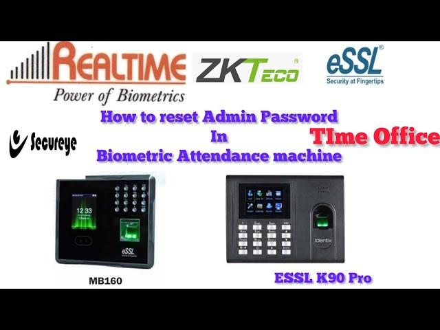 How to reset admin password in Any Biometric attendance machine