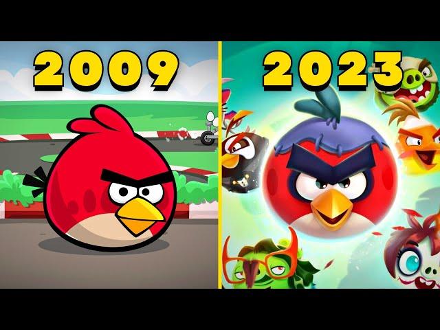 Evolution of Angry Birds Games 2009-2023