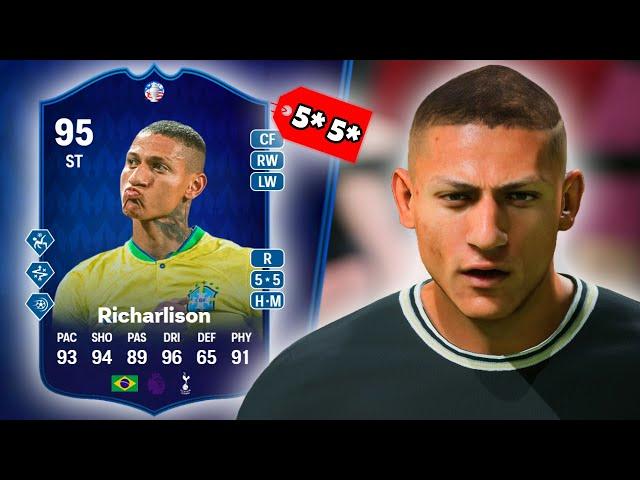 95 “COPA Attackers" Evolution Richarlison with 5* 5* is CRAZY!  EA FC 24 Player Review