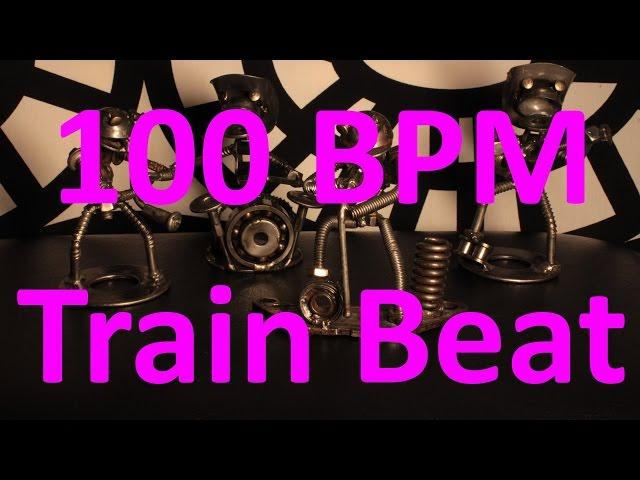 100 BPM - Train Beat Country Rock - 4/4 Drum Track - Metronome - Drum Beat