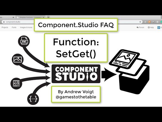 Function: Set Get - Component.Studio FAQ - E12