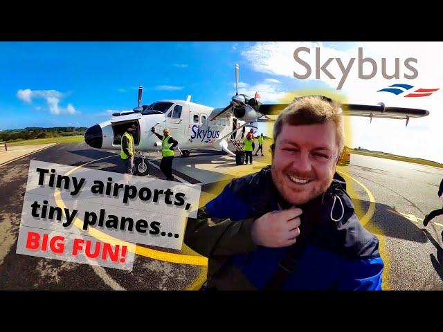 Would YOU fly this tiny aircraft??? SKYBUS trip to the WONDERFUL Isles of Scilly! 󠁧󠁢󠁥󠁮󠁧󠁿 