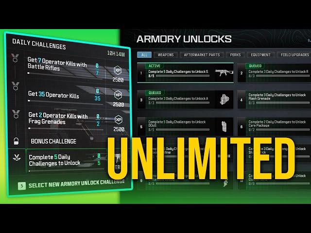 How Armory Unlocks Work in MW3 (Daily Challenges)