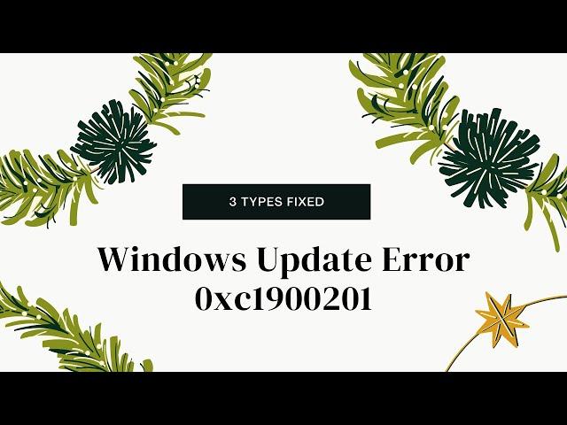 How to Fix Windows Update Error 0xc1900201 In Windows 10 | error code 0xc1900201 windows 10