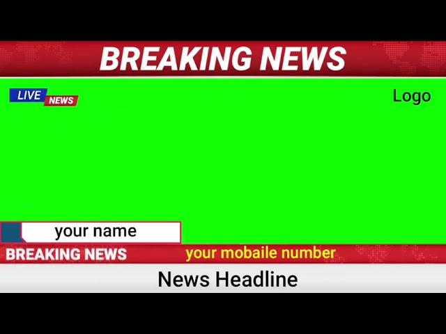 Green screen NEWS intro free Chroma key youtube background #GulistanNewsKasur