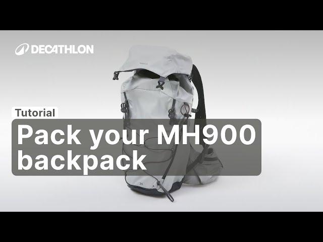 TUTORIAL - How to pack your MH900 QUECHUA BACKPACK ? | Decathlon_QUECHUA