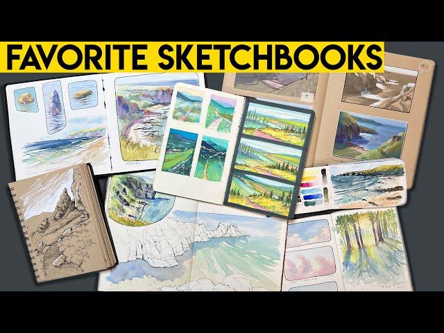 The BEST sketchbooks for watercolor, gouache, mixed media (my favorites as of 2023)