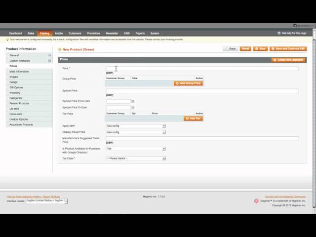 How to Add Configurable products to Magento eCommerce platform